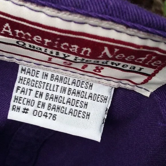 NWT Vintage American Needle Los Angeles Lakers Strap Back Hat Cap - Picture 6 of 8